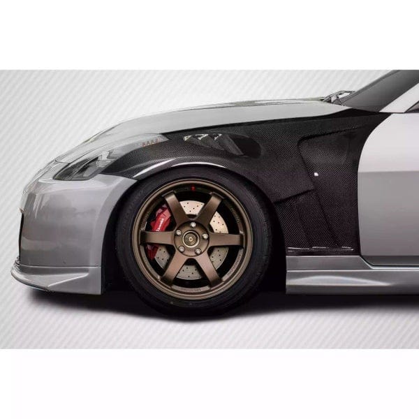 Luxury Sports Pay Total Price Now Luxury Sports GT3 Style Carbon Front Fender For Nissan 350z -PP SR