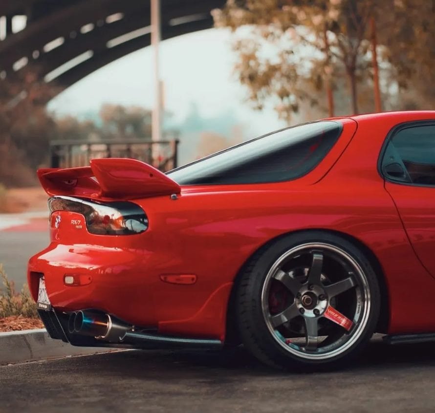 SR OEM Factory S8 Fiberglass Spoiler For Mazda RX7 FD -PP