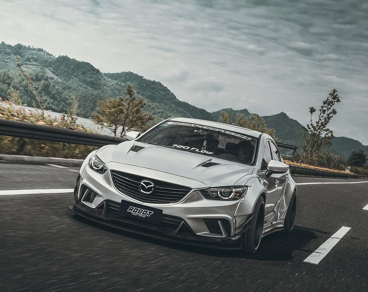 Luxury Sports Pay Total Price Now SR ROBOT Full Wide Bodykit For Mazda Atenza 14-20 -PP SR