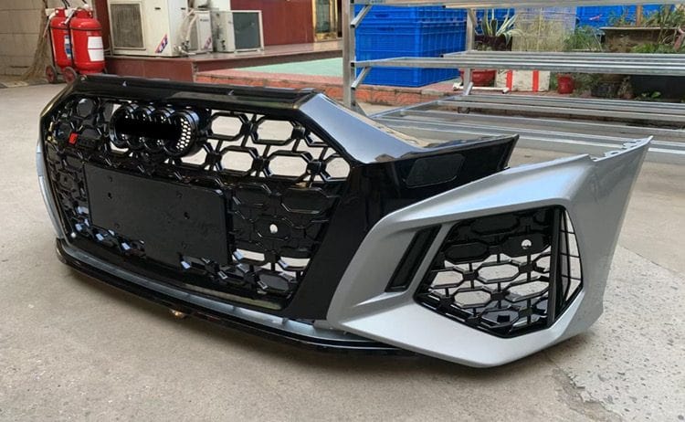 Luxury Sports Pay Total Price Now SR RS3 Conversion Front Bumper With Grill Audi A3/S3 8Y 21-24 -PP SR