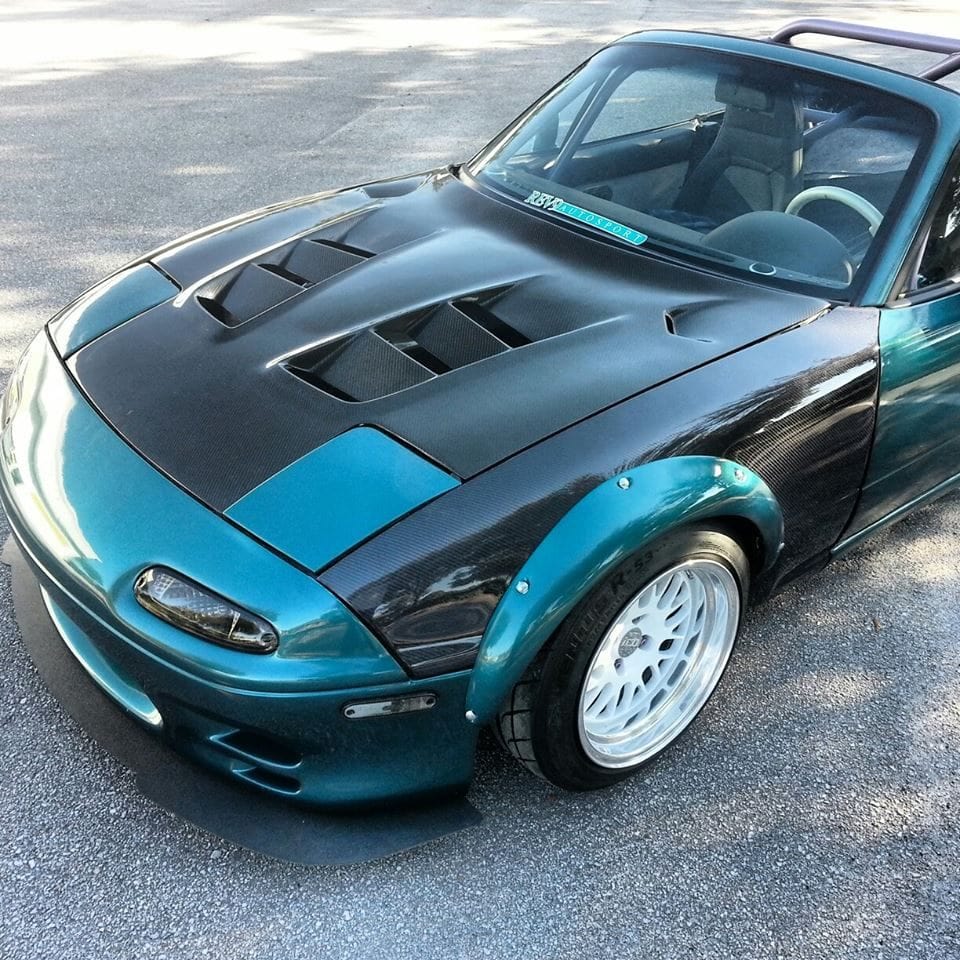 Luxury Sports Pay Total Price Now Luxury Sports Type 2 Style Carbon Bonnet For Mazda MX5 NA -PP SR