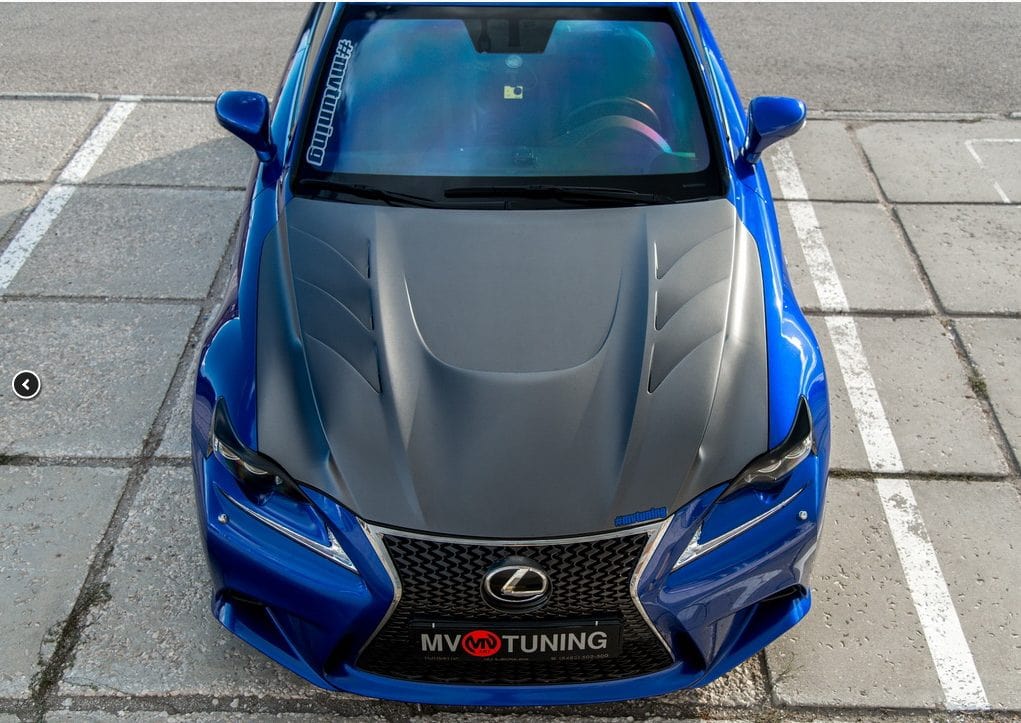 Luxury Sports Pay Total Price Now SR Type 1 Style Carbon Bonnet For Lexus IS 13-17 -PP SR