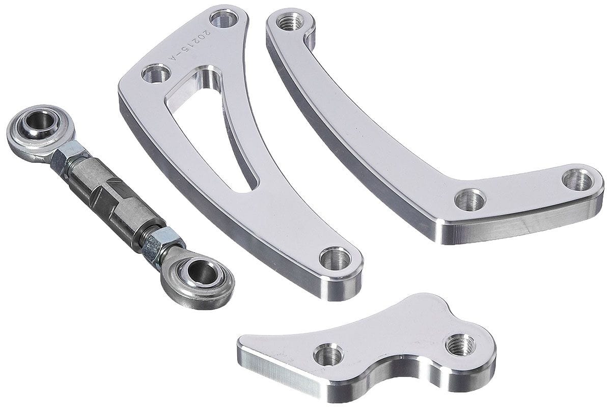 MARCH Billet Aluminium, Suit SB Chevy with Short Water Pump, L/H Low Mount March Performance March Performance Alternator Bracket Kit MPP20215 SR
