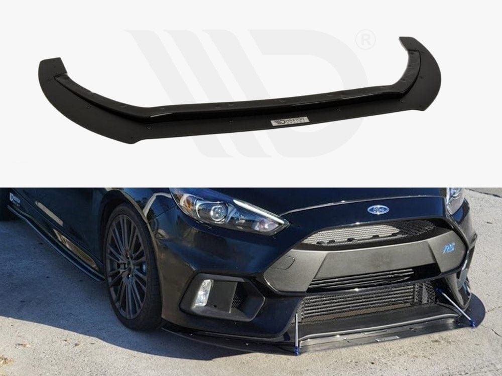 Maxton Design ABS+Textured Front Racing Splitter Ford Focus MK3 RS 2015-UP Maxton Design SR