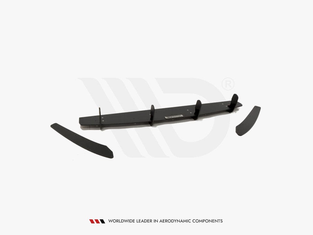 Maxton Design Audi A6 C7 S-line Avant Rear Diffuser &amp; Rear Side Splitters (Fits TWO Single Exhaust Ends) 2011-2014 Maxton Design SR