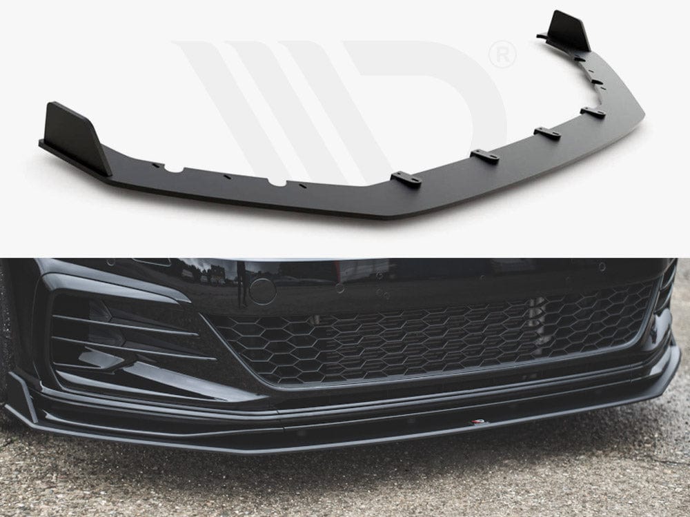 Maxton Design Black Front Splitter VW Golf Mk7.5 GTI TCR 2019-2020 Maxton Design SR
