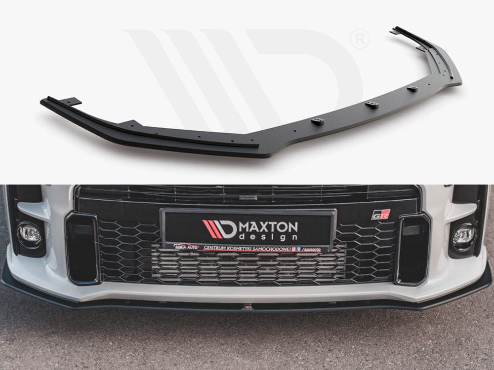 Maxton Design Black Racing Durability Front Splitter Toyota GR Yaris Mk4 2020- Maxton Design SR
