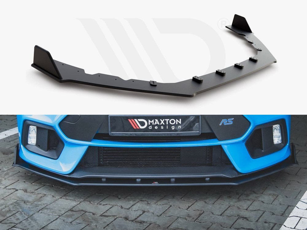 Maxton Design Black Racing Durability Front Splitter V.2 Ford Focus RS Mk3 2015-2018 Maxton Design SR