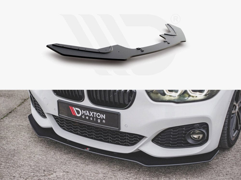 Maxton Design Black Racing Durability Front Splitter V.3 BMW 1 F20 M-Pack Facelift / M140i Maxton Design SR