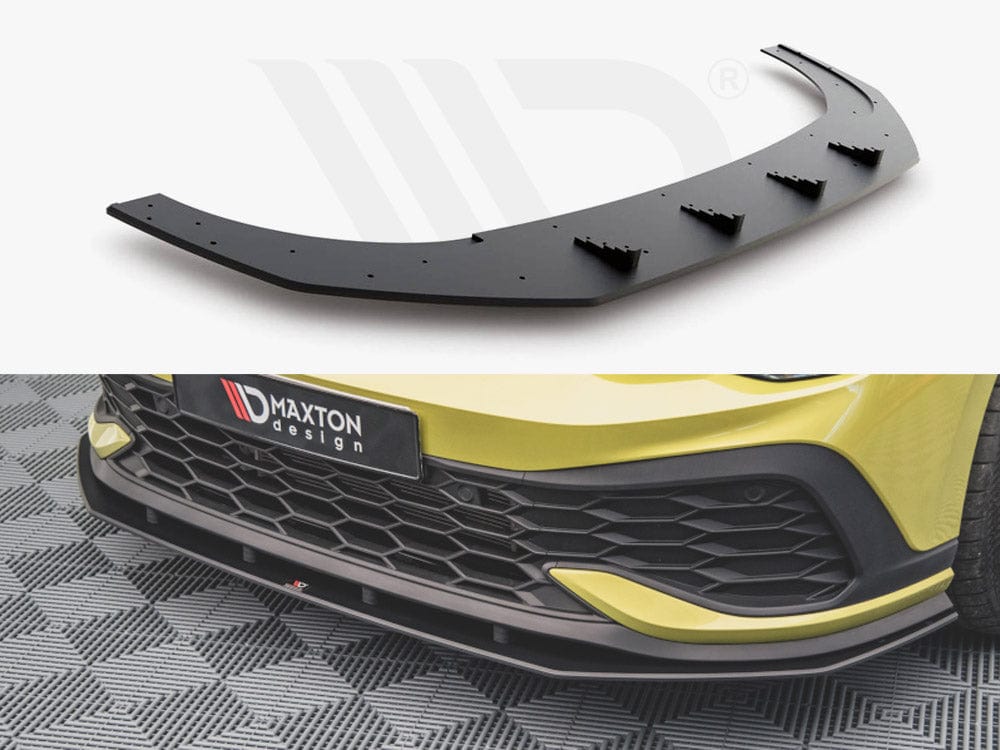 Maxton Design Black Racing Durability Front Splitter VW Golf 8 GTI Clubsport 2020- Maxton Design SR