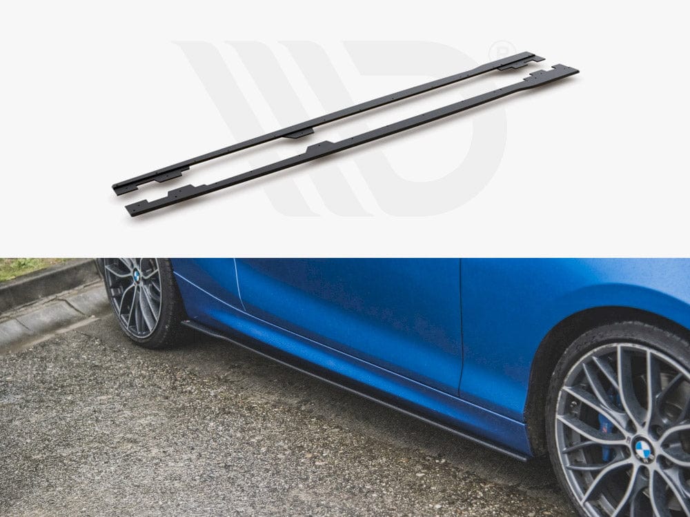 Maxton Design Black Racing Durability Side Skirts Diffusers BMW 1 F21 M135i / M140i / M-Pack Maxton Design SR