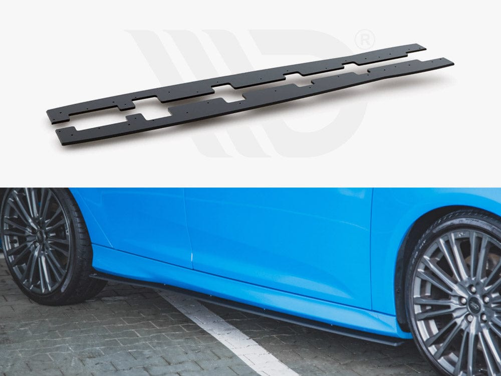 Maxton Design Black Racing Durability Side Skirts Diffusers Ford Focus RS MK3 2015-2018 Maxton Design SR