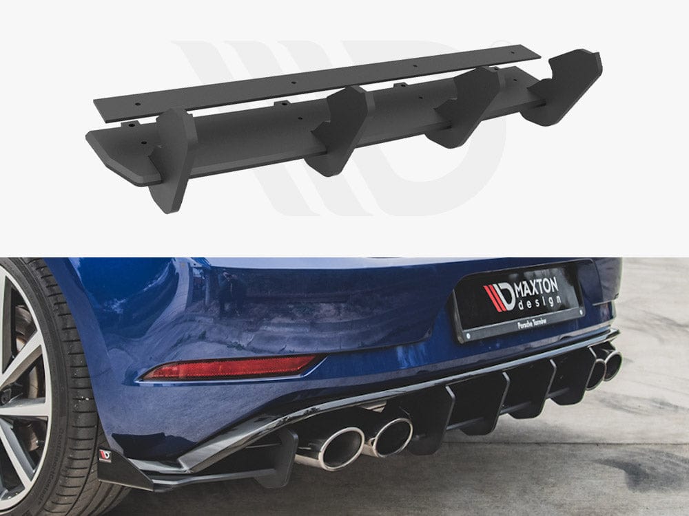Maxton Design Black Rear Diffuser VW Golf 7 R Facelift 2017-2020 Maxton Design SR