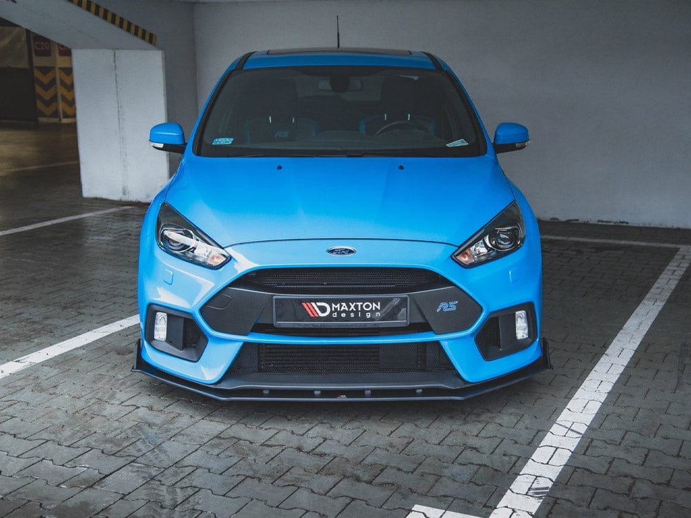Maxton Design Black-Red Racing Durability Front Splitter V.2 Ford Focus RS Mk3 2015-2018 Maxton Design SR