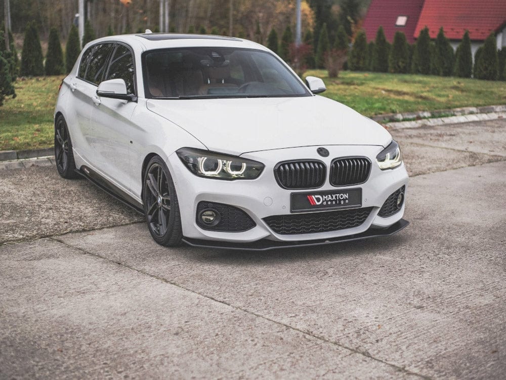 Maxton Design Black-Red Racing Durability Front Splitter V.3 BMW 1 F20 M-Pack Facelift / M140i Maxton Design SR