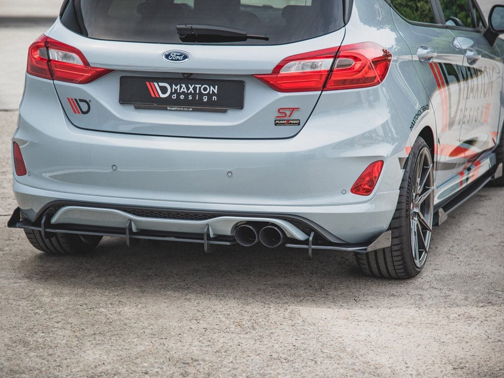Maxton Design Black-Red Racing Durability Rear Diffuser Ford Fiesta MK8 ST 2018- Maxton Design SR