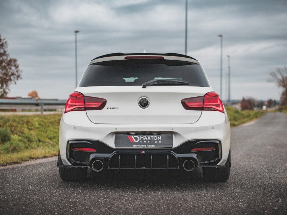 Maxton Design Black-Red Racing Durability Rear Diffuser V.4 BMW 1 F20 M140i Maxton Design SR