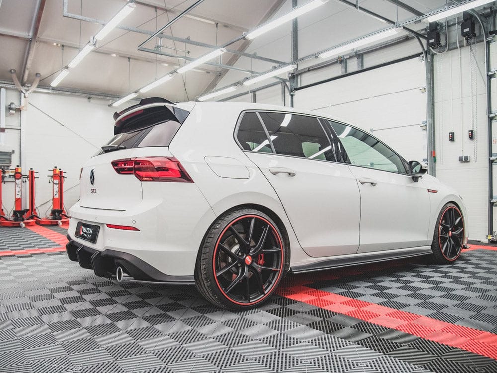 Maxton Design Black-Red Racing Durability Side Skirts Diffusers VW Golf 8 GTI / GTI Clubsport / R-line 2020- Maxton Design SR