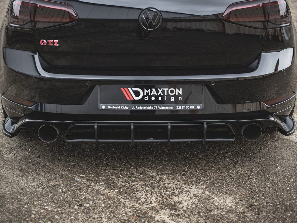 Maxton Design Black-Red Rear Diffuser VW Golf MK7.5 GTI TCR 2019-2020 Maxton Design SR