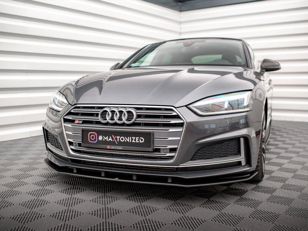 Maxton Design Black-Red Street PRO Front Splitter Audi A5 S-Line / S5 Coupe / Sportback F5 Maxton Design SR
