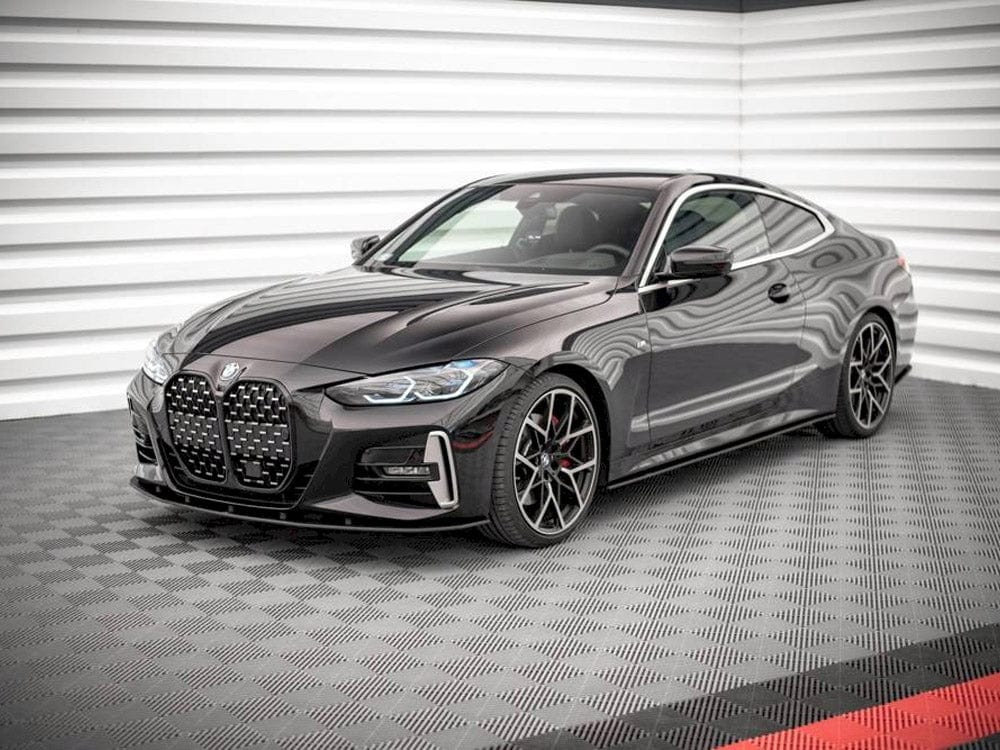 Maxton Design Black-Red Street PRO Front Splitter Bmw 4 M-pack G22 2020- Maxton Design SR