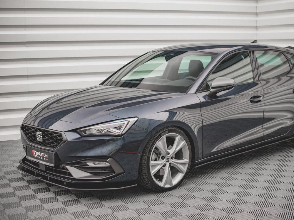 Maxton Design Black-Red Street PRO Front Splitter Seat Leon FR Mk4 2020- Maxton Design SR