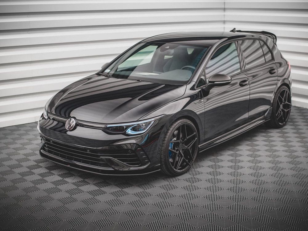 Maxton Design Black-Red Street PRO Front Splitter VW Golf R Mk8 2020- Maxton Design SR