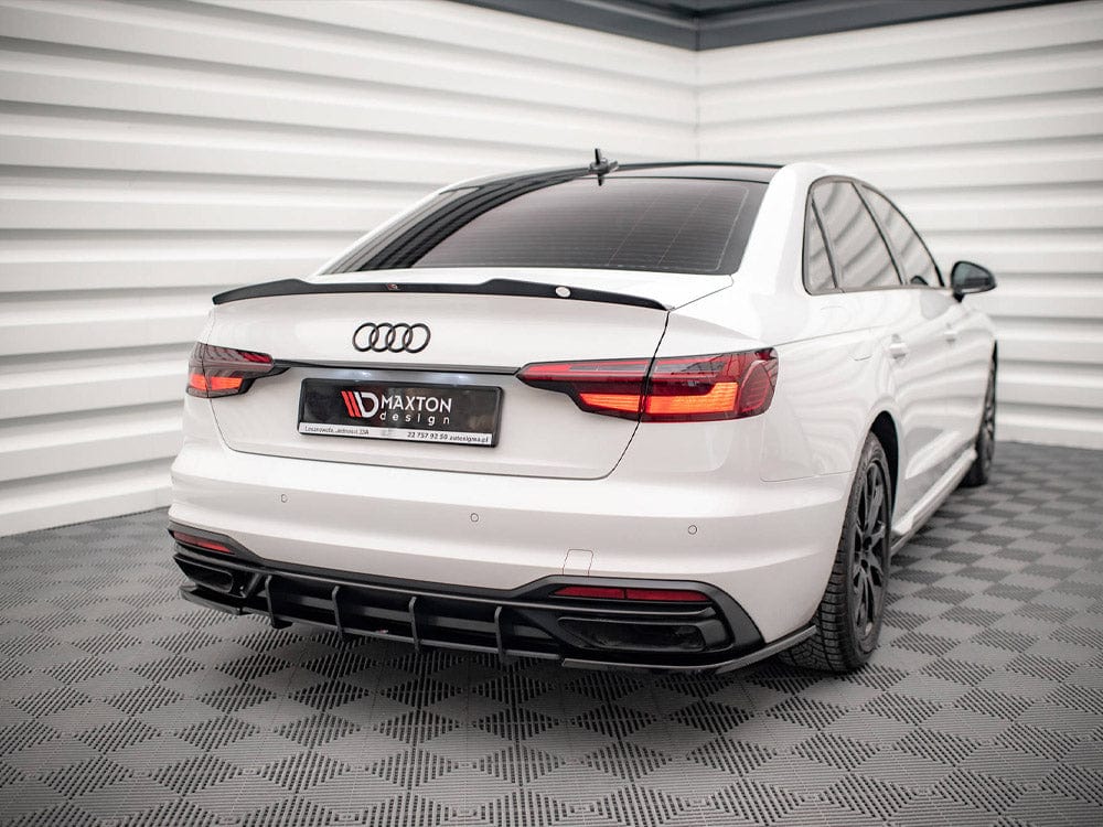 Maxton Design Black-Red Street PRO Rear Diffuser Audi A4 B9 Facelift Maxton Design SR