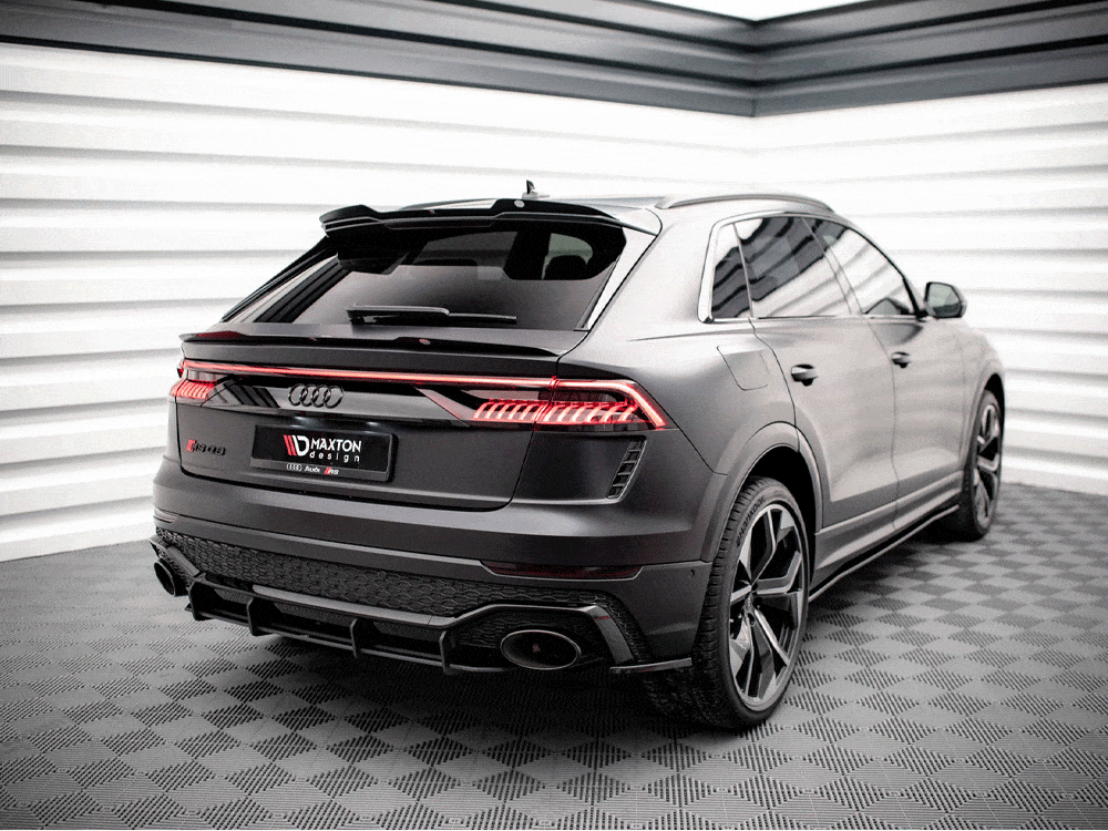 Maxton Design Black-Red Street PRO Rear Diffuser Audi RSQ8 Mk1 Maxton Design SR