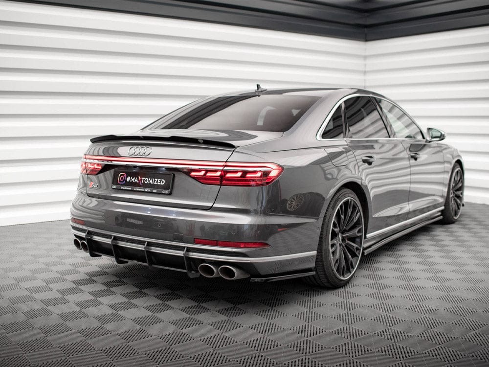 Maxton Design Black-Red Street Pro Rear Diffuser Audi S8 D5 Maxton Design SR