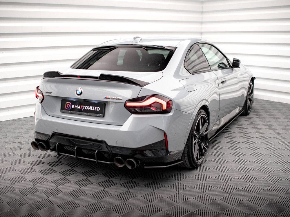 Maxton Design Black-Red Street Pro Rear Diffuser BMW 2 Coupe M240i G42 Maxton Design SR