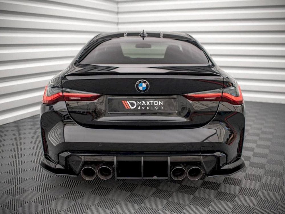 Maxton Design Black-Red Street PRO Rear Diffuser Bmw M4 G82 2021- Maxton Design SR