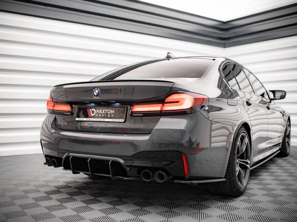 Maxton Design Black-Red Street PRO Rear Diffuser Bmw M5 G90 2017-2020 Maxton Design SR