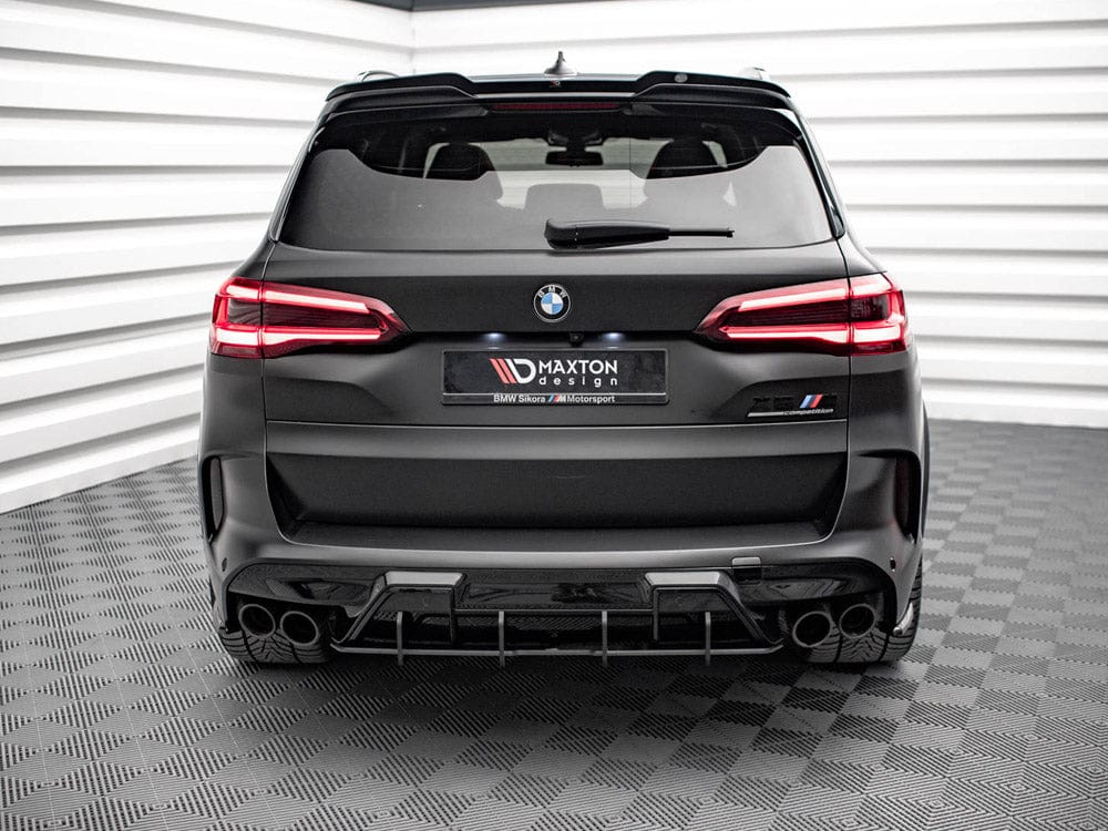 Maxton Design Black-Red Street PRO Rear Diffuser Bmw X5M F95 2018- Maxton Design SR