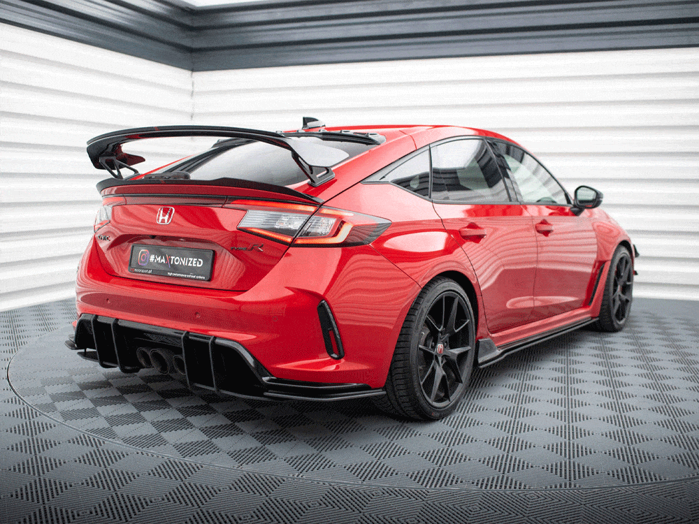 Maxton Design Black-Red Street PRO Rear Diffuser Honda Civic Type-R Mk 11 Maxton Design SR