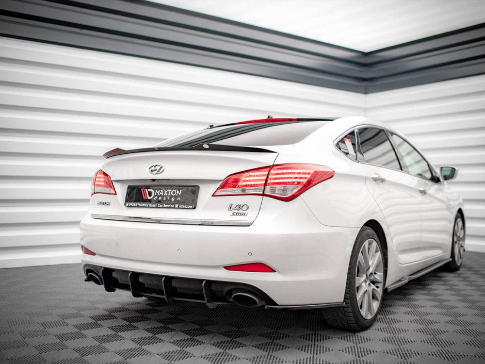 Maxton Design Black-Red Street PRO Rear Diffuser Hyundai I40 MK1 2011-2014 Maxton Design SR