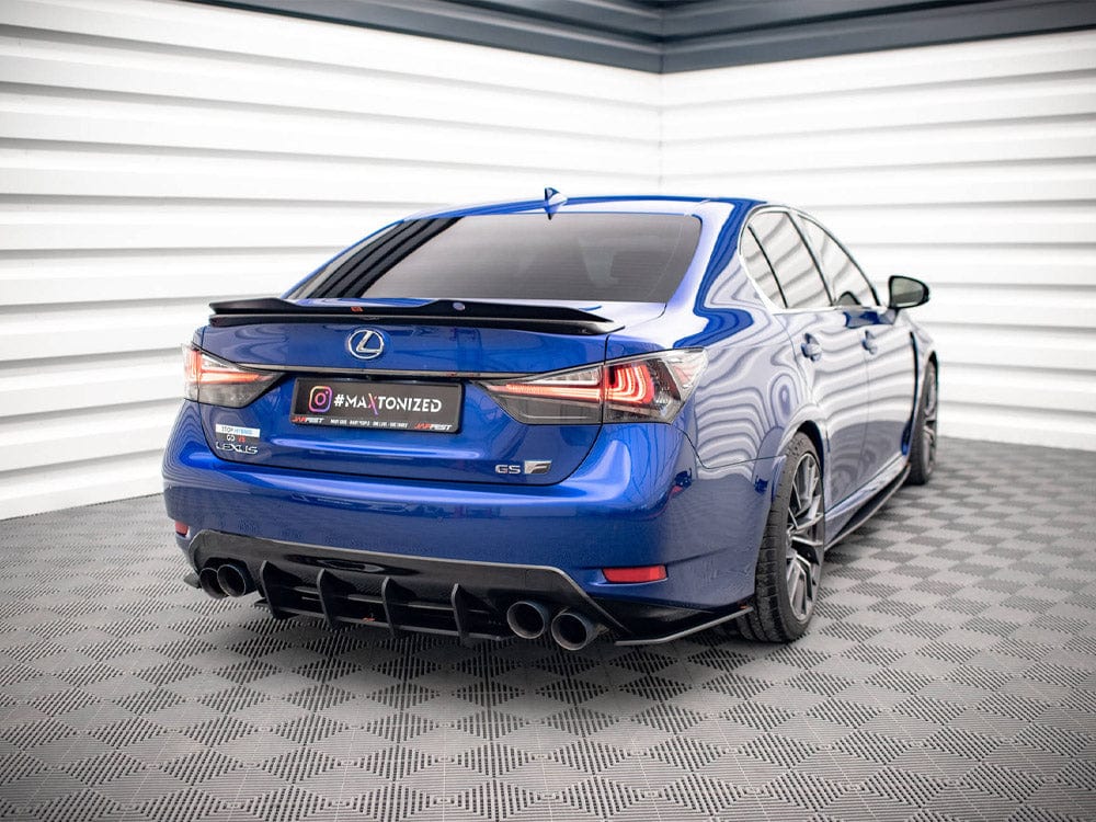 Maxton Design Black-Red Street PRO Rear Diffuser Lexus GS F Mk4 Facelift Maxton Design SR
