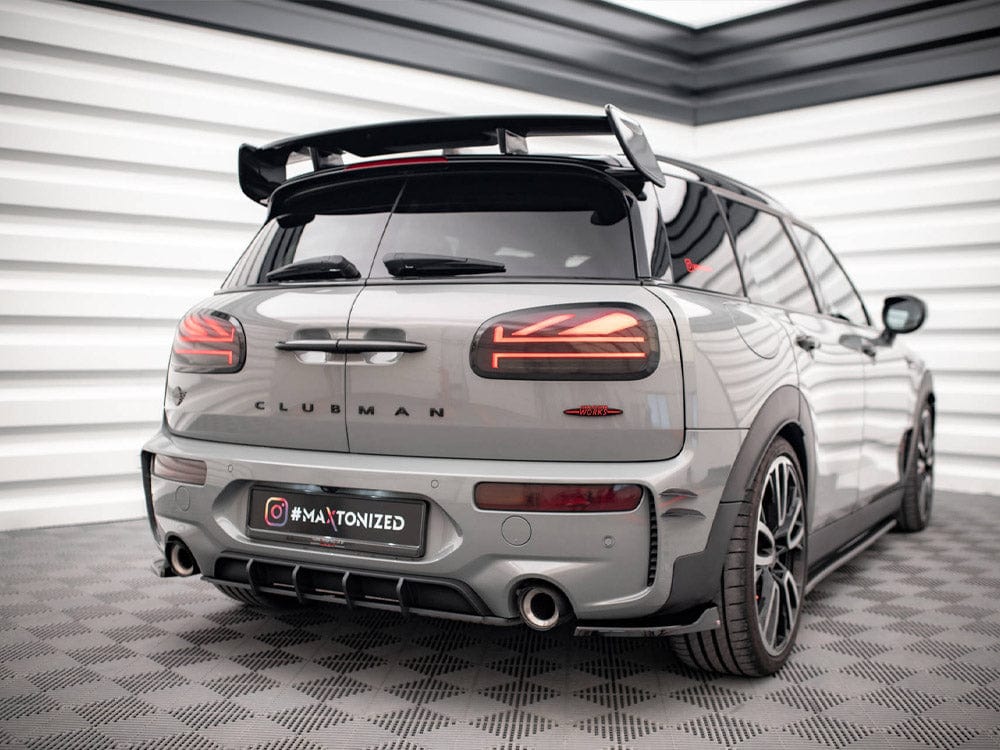 Maxton Design Black-Red Street PRO Rear Diffuser Mini Cooper Clubman John Cooper Works F54 Maxton Design SR