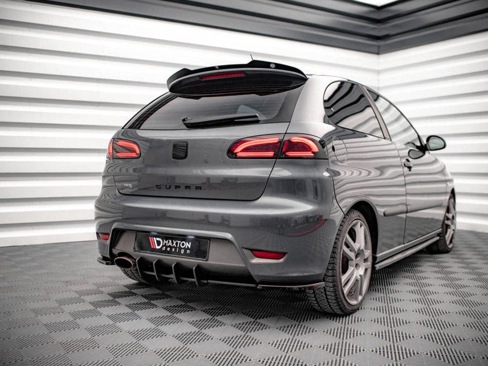 Maxton Design Black-Red Street PRO Rear Diffuser Seat Ibiza Cupra MK3 2004-2008 Maxton Design SR