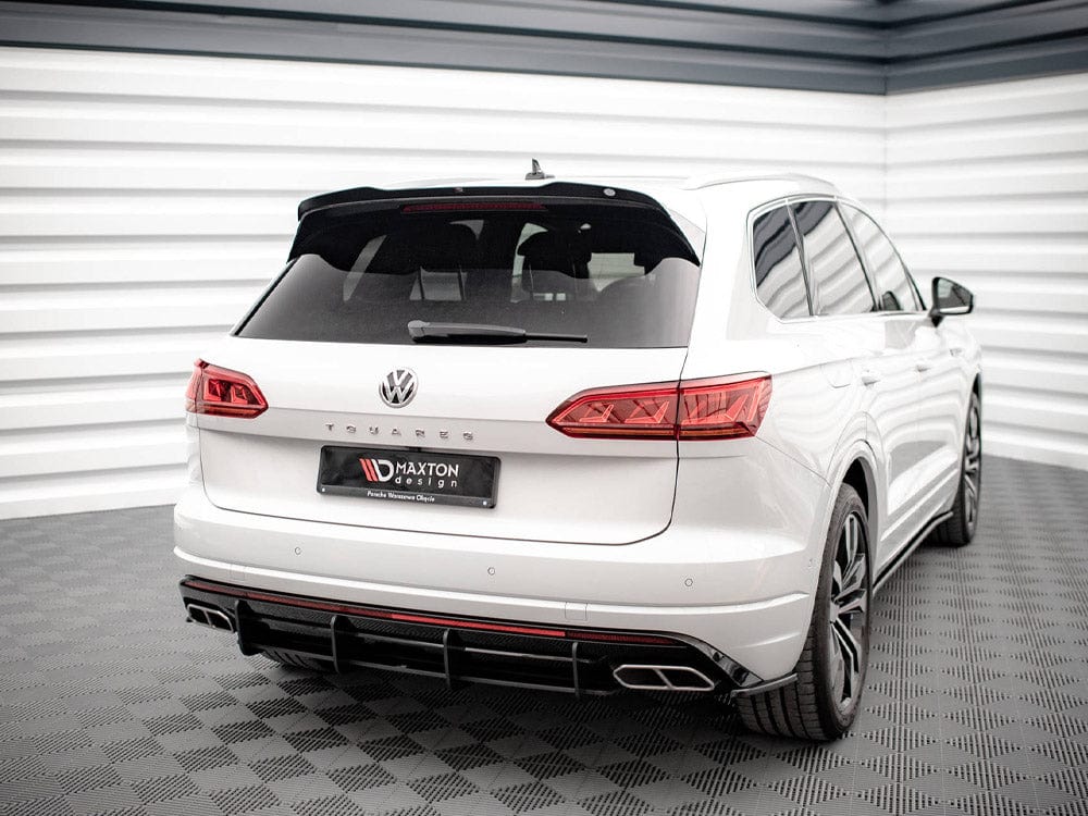 Maxton Design Black-Red Street Pro Rear Diffuser VW Touareg R-Line Mk3 Maxton Design SR