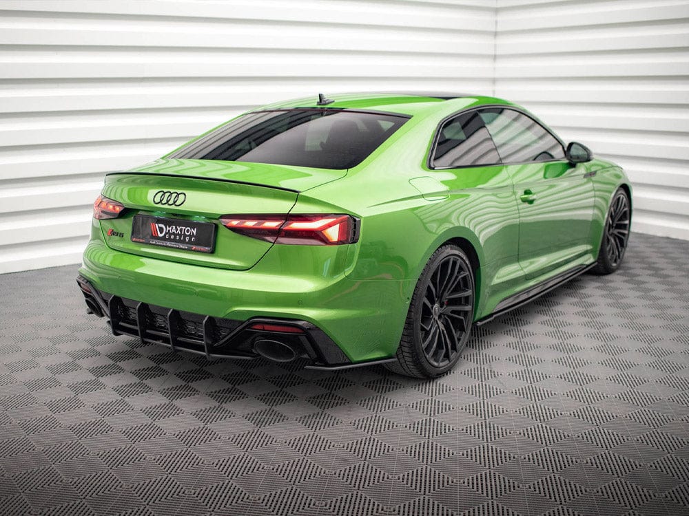 Maxton Design Black-Red Street PRO Rear Side Splitters Audi RS5 F5 Facelift Maxton Design SR