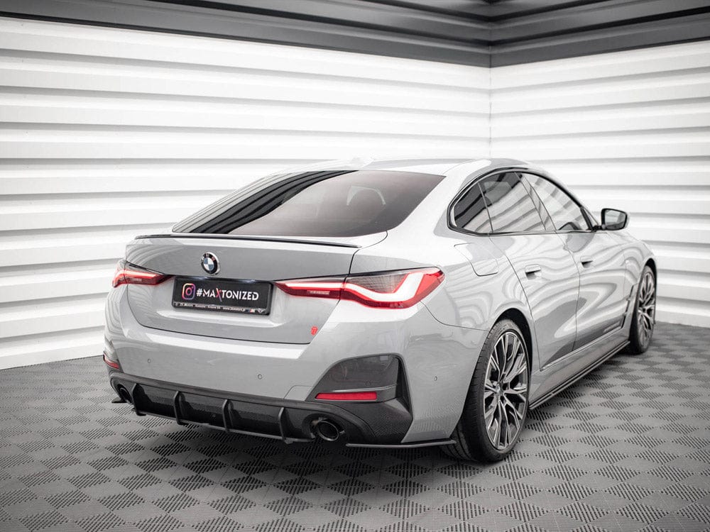 Maxton Design Black-Red Street PRO Rear Side Splitters BMW 4 Gran Coupe M-Pack G26 Maxton Design SR