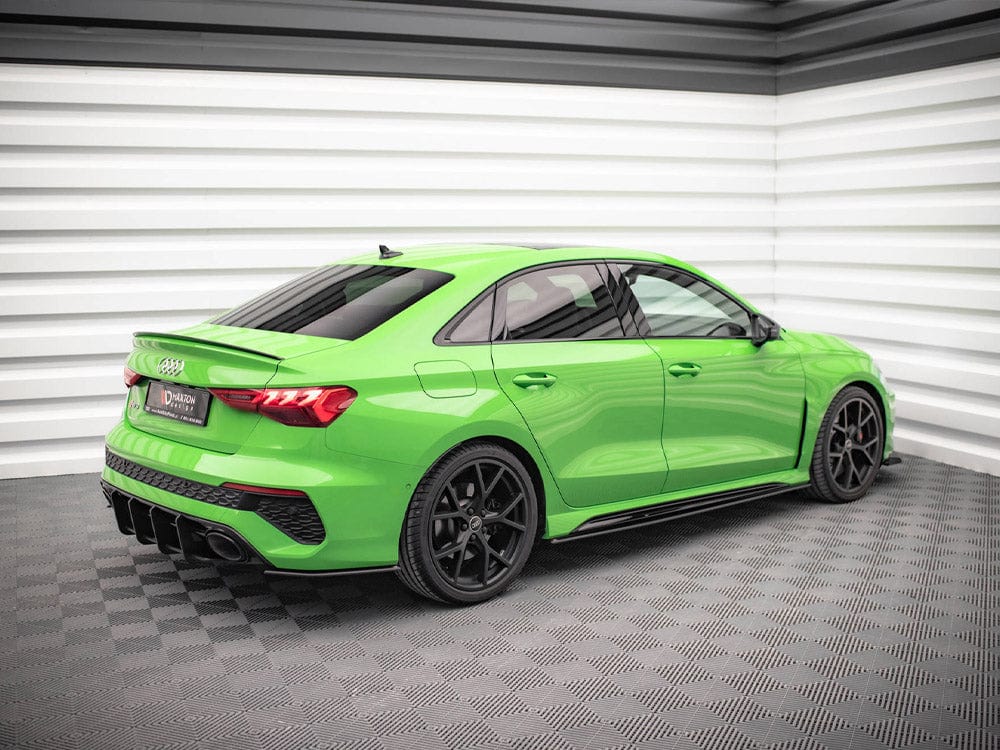 Maxton Design Black-Red Street PRO Side Skirts Diffusers Audi RS3 Sedan 8Y 2020- Maxton Design SR