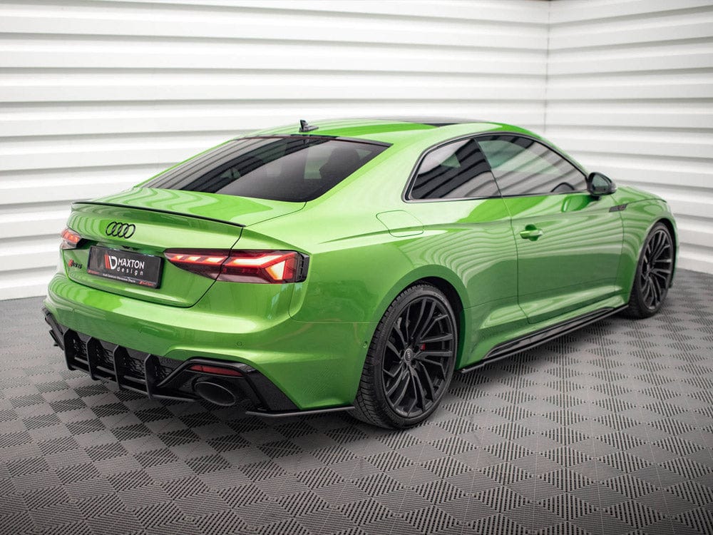 Maxton Design Black-Red Street PRO Side Skirts Diffusers Audi RS5 Coupe F5 Facelift Maxton Design SR