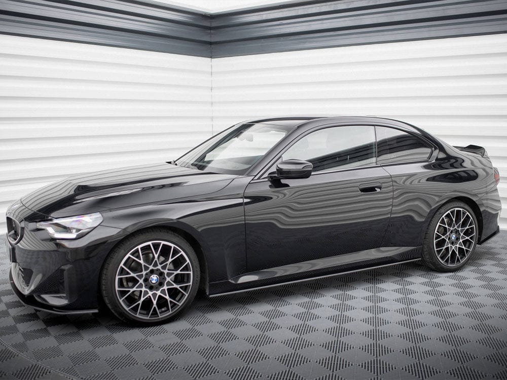 Maxton Design Black-Red Street PRO Side Skirts Diffusers BMW 2 Coupe G42 Maxton Design SR