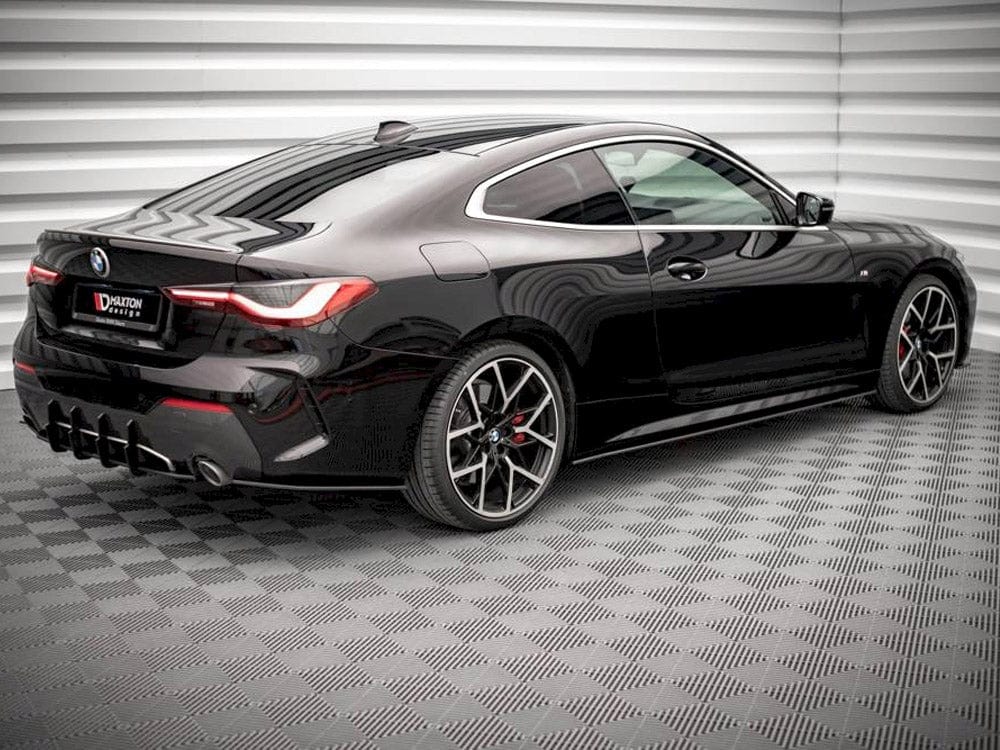 Maxton Design Black-Red Street PRO Side Skirts Diffusers Bmw 4 M-pack G22 2020- Maxton Design SR