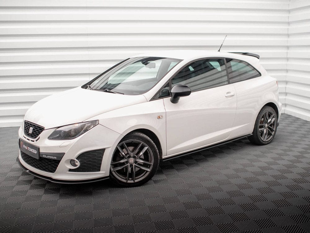 Maxton Design Black-Red Street PRO Side Skirts Diffusers Seat Ibiza Cupra Sport Coupe Mk4 Maxton Design SR