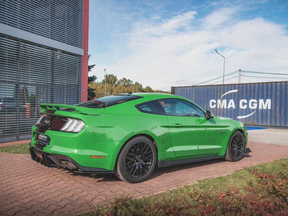 Maxton Design Black-Red Street PRO Side Skirts Diffusers V.2 Ford Mustang GT MK6 Facelift 2017- Maxton Design SR