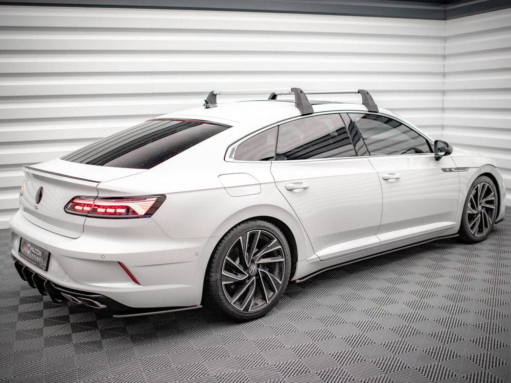 Maxton Design Black-Red Street PRO Side Skirts Diffusers VW Arteon R 2020- Maxton Design SR