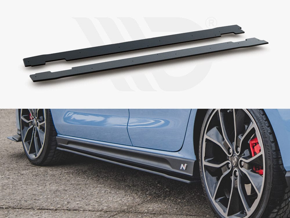 Maxton Design Black Side Skirt Diffusers Hyundai I30 N MK3 / MK3 FL Hatchback/ Fastback 2017- Maxton Design SR